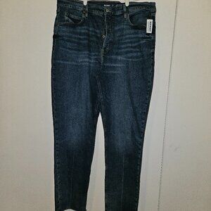 NWT Old Navy Extra High-Rise Sky-Hi Straight Jeans (18 Tall)